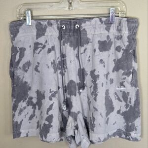 Women's Nike Tie Dye Washed Jersey Cotton Drawstring Shorts, Size Large